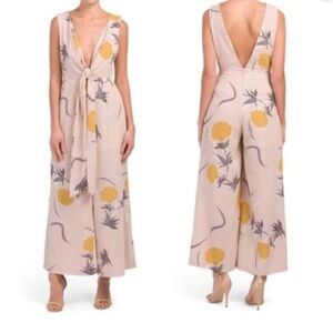 Elegant light pink floral Jumpsuit